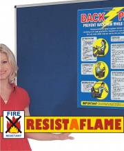 Resist-A-Flame Fire Retardant Aluminium Framed Notice Boards